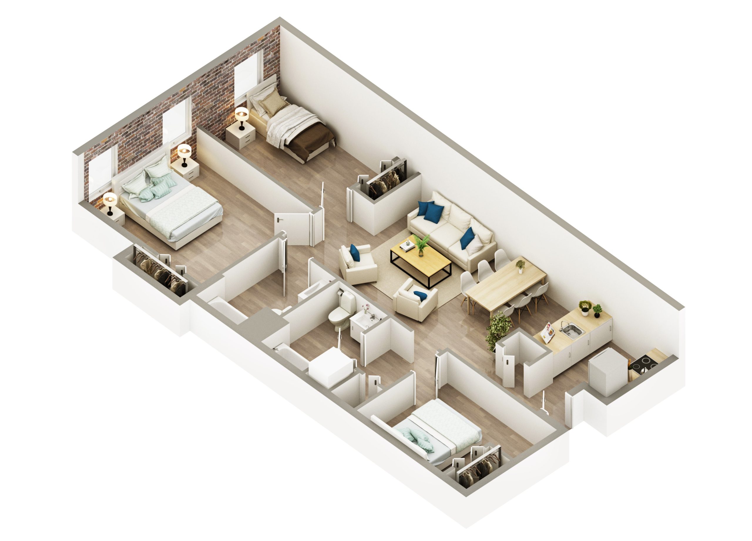 1000 King Street – 3 Bedroom Model